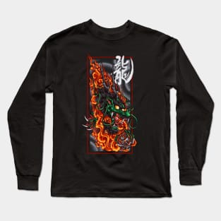 Fire Dragon Head Long Sleeve T-Shirt